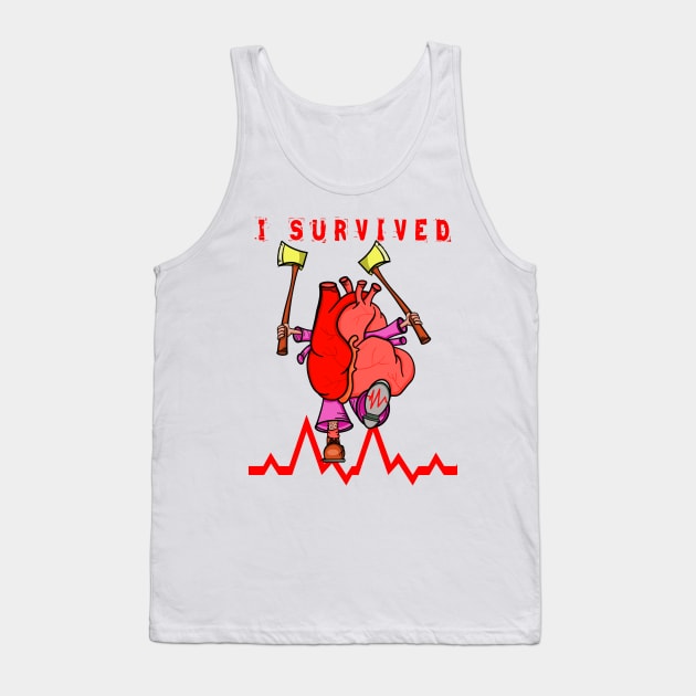 Heart Attack Survivor Tank Top by mailboxdisco